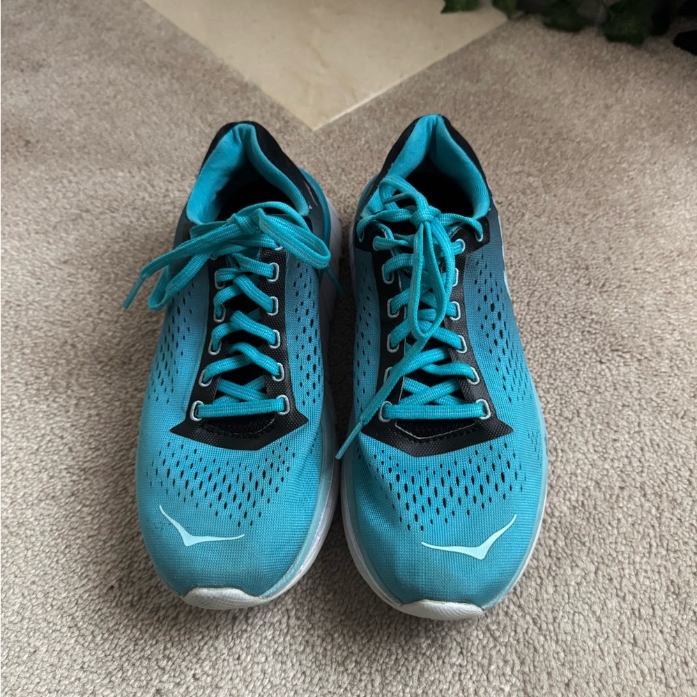 Hoka Women’s One One Vibrant Teal Running Shoes